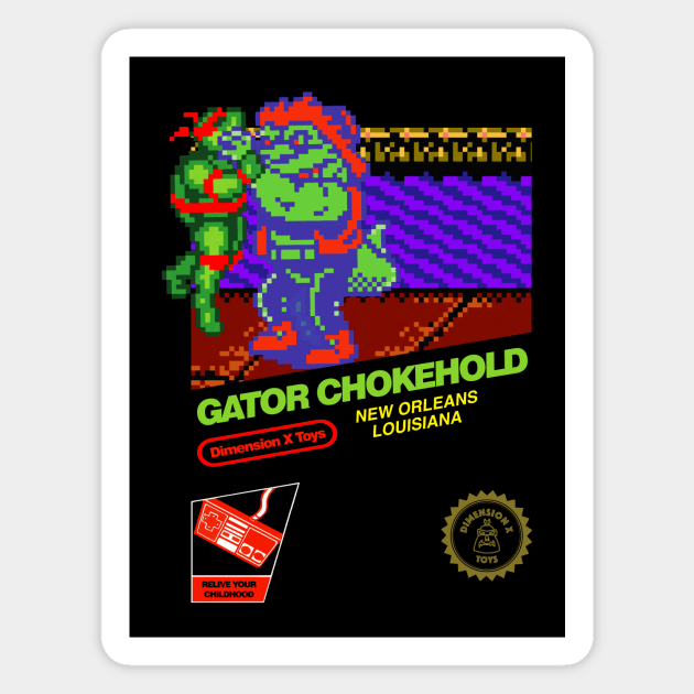 Gator Chokehold (raph) Magnet by dimensionxtoys